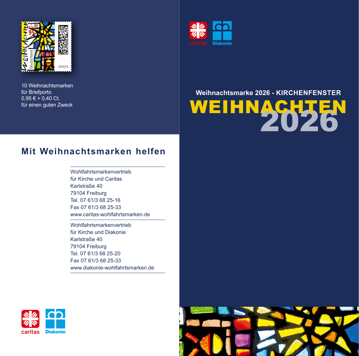 Weihnachtsmarkenheft 2026 – Außenseite