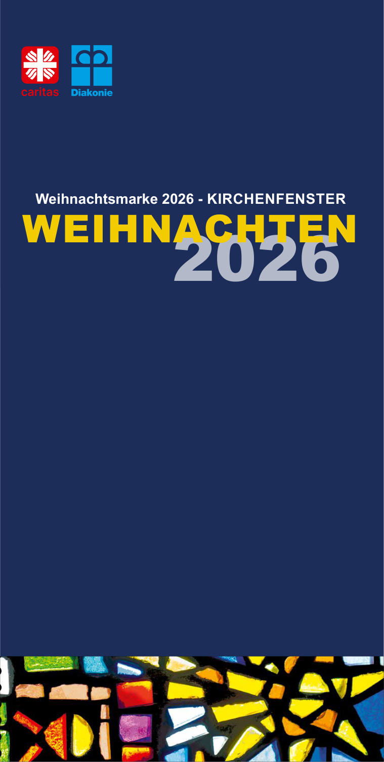 Weihnachtsmarkenheft 2026 – Vorderseite